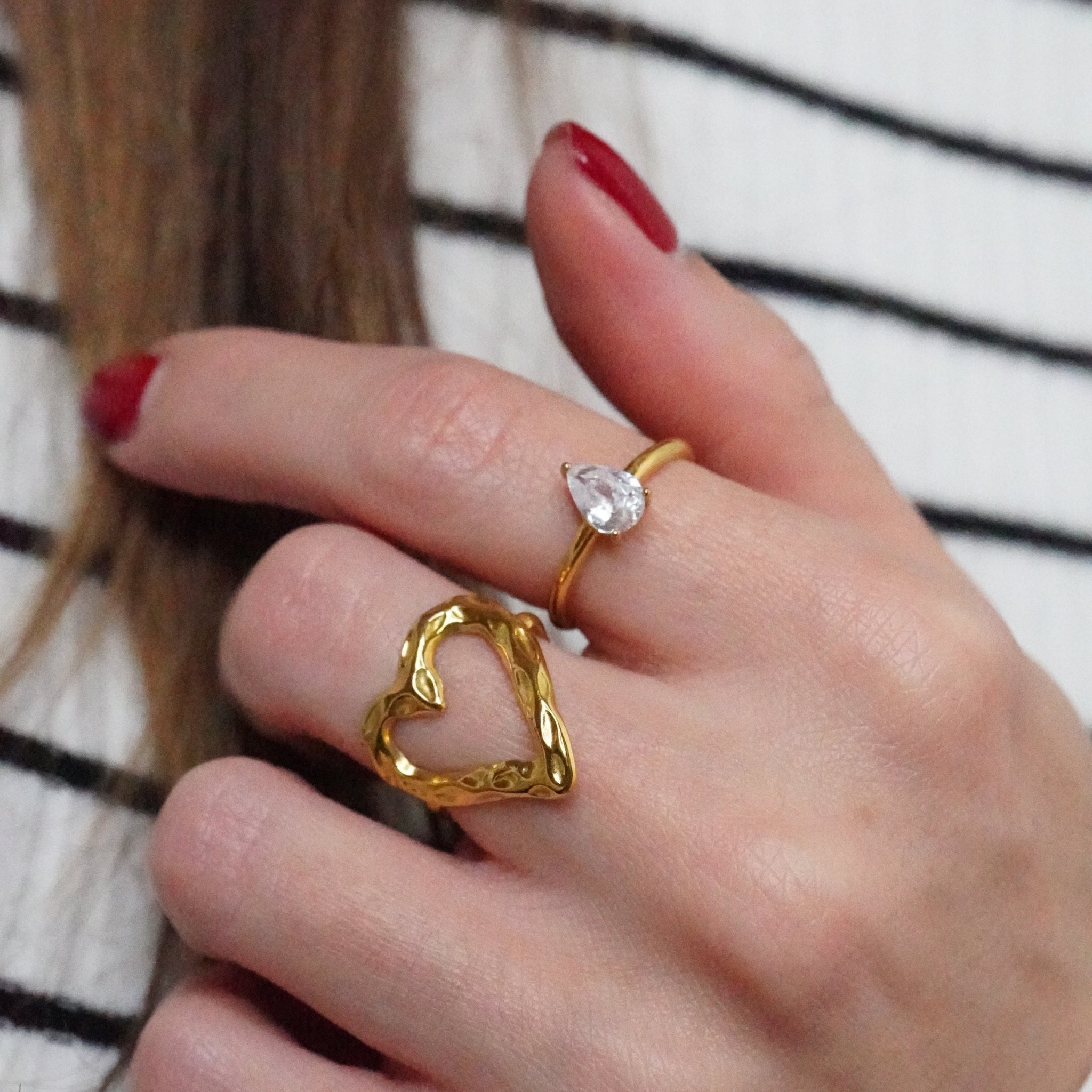Kristalltropfen | Verstellbarer Ring