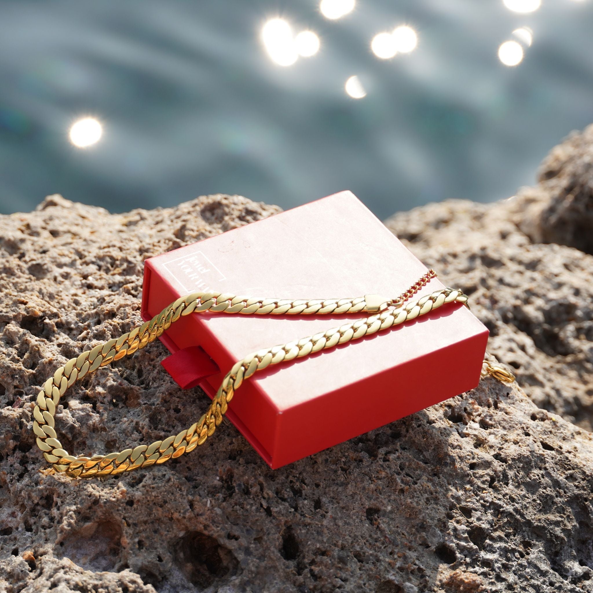 Choker chain | Necklace - Stainless steel, 18k gold plated chain necklace - waterproof necklace - must have - Jewel Your Way