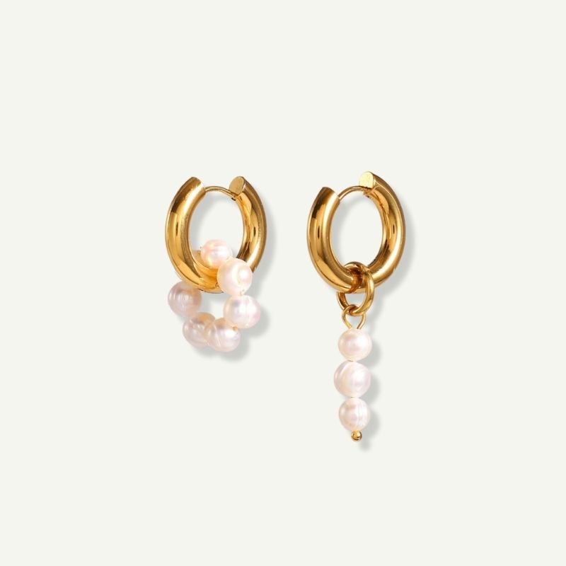 Pearls Asymmetry | Hoops - Jewel Your Way