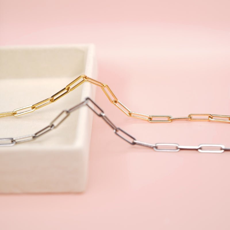 Rectangle chain link | Necklace - Jewel Your Way